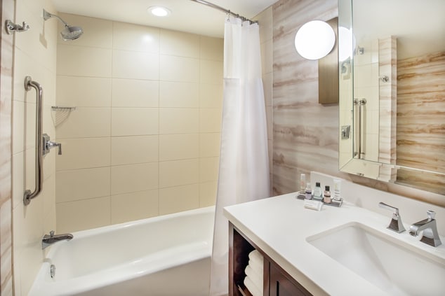 Guest Bathroom Shower Tub Combination