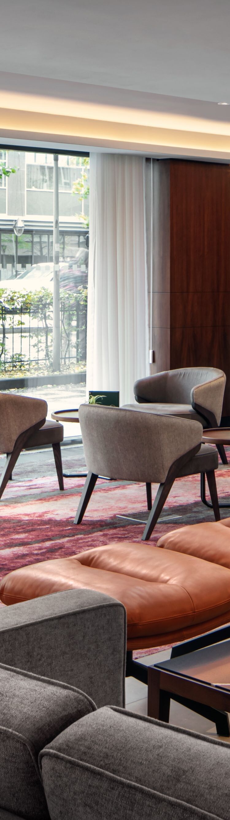 Kącik kawowy w The Artisan – Prague Marriott Hotel