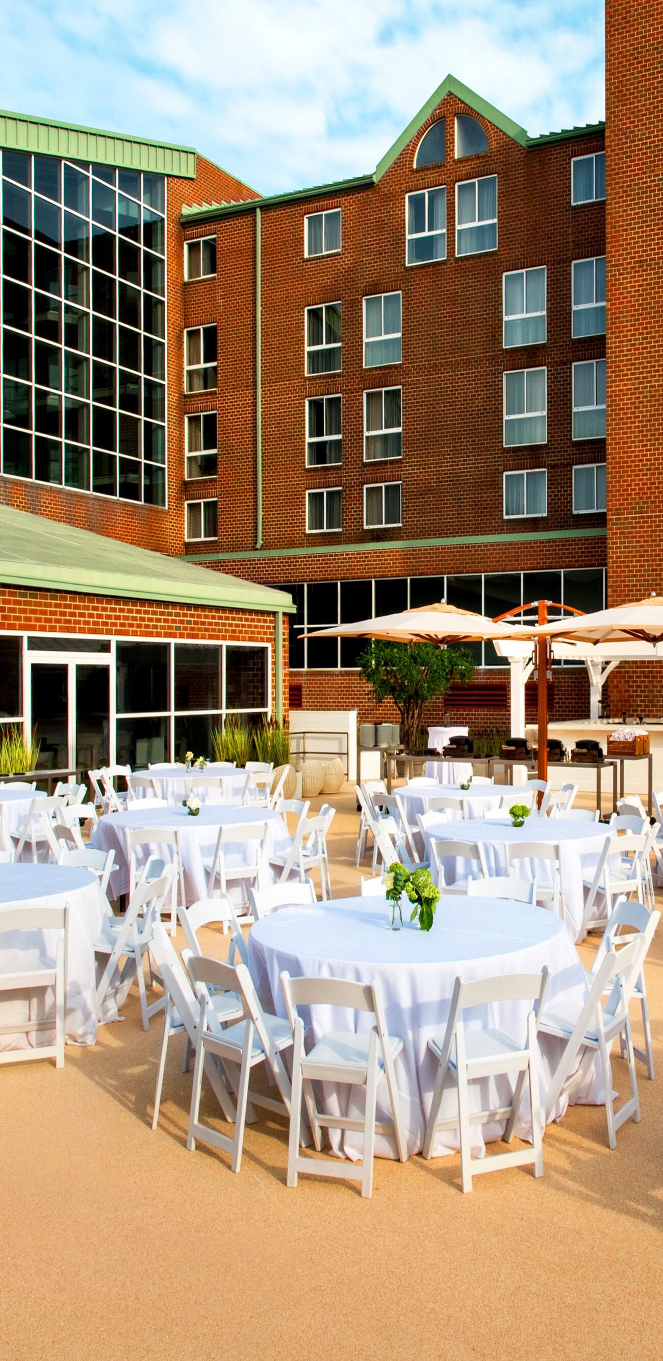 Social Event Terrace Setup