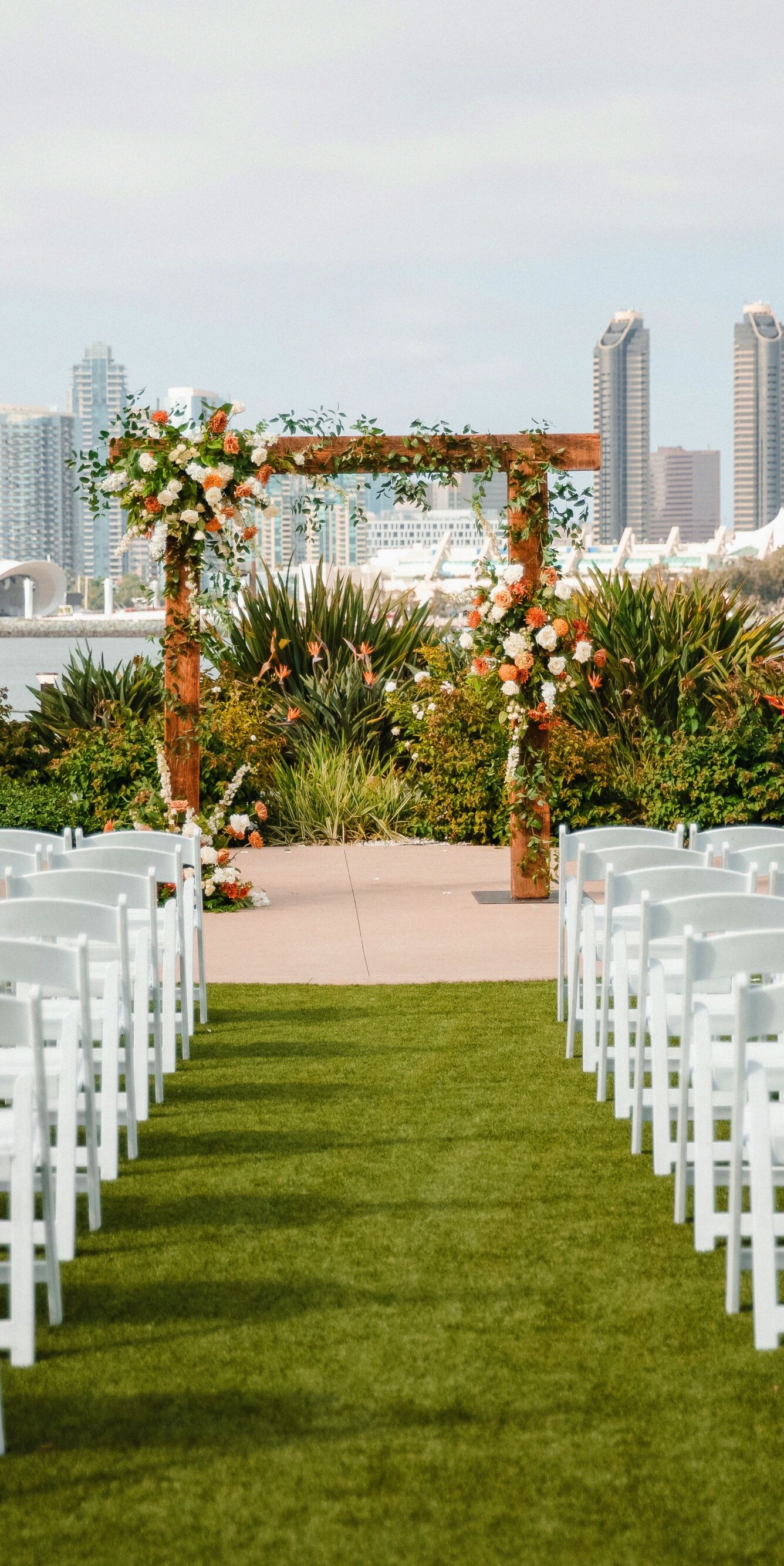 outdoor wedding ceremony