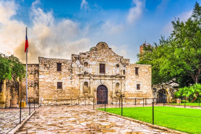 The Alamo historic attraction in San Antonio