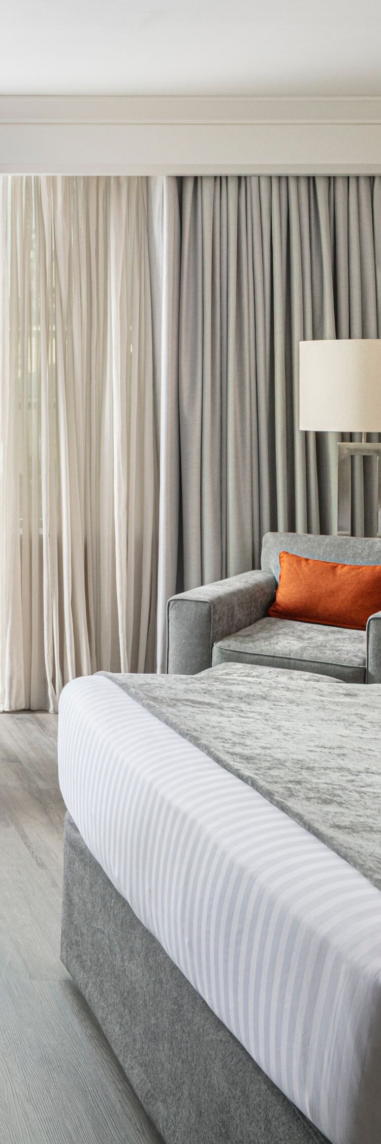 king bed in guest bedroom