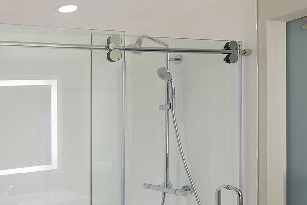 Walk-In Shower with glass doors