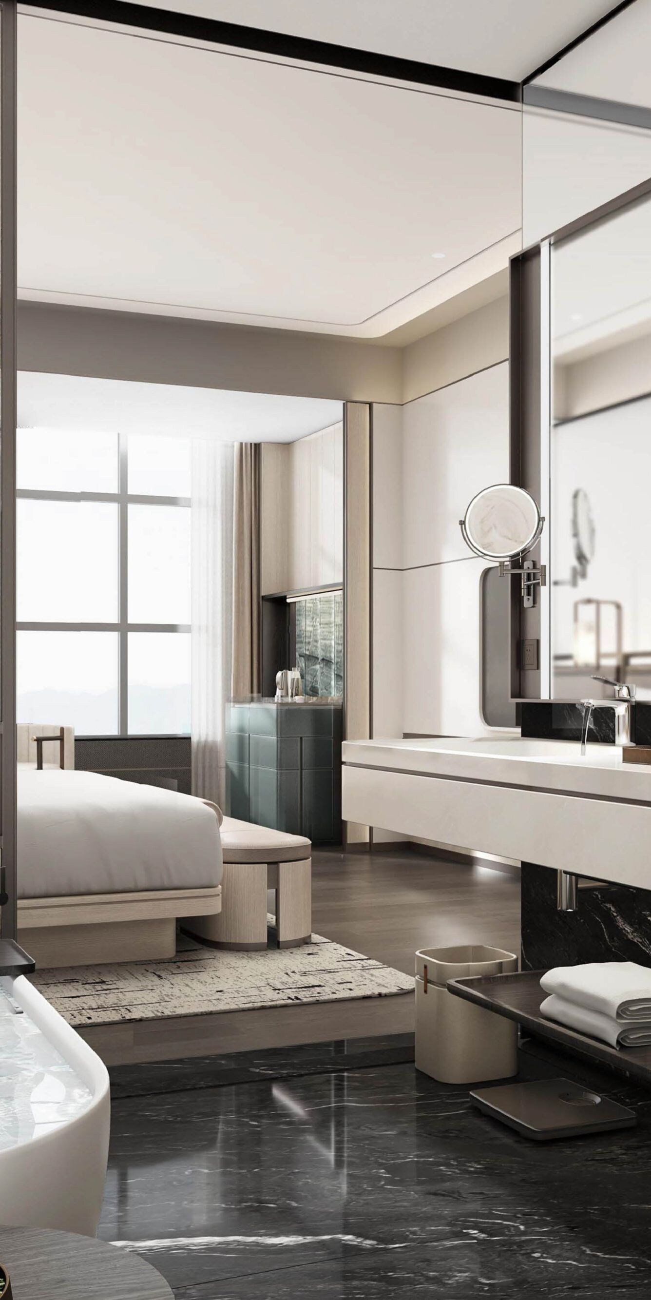 Deluxe Room's bathroom