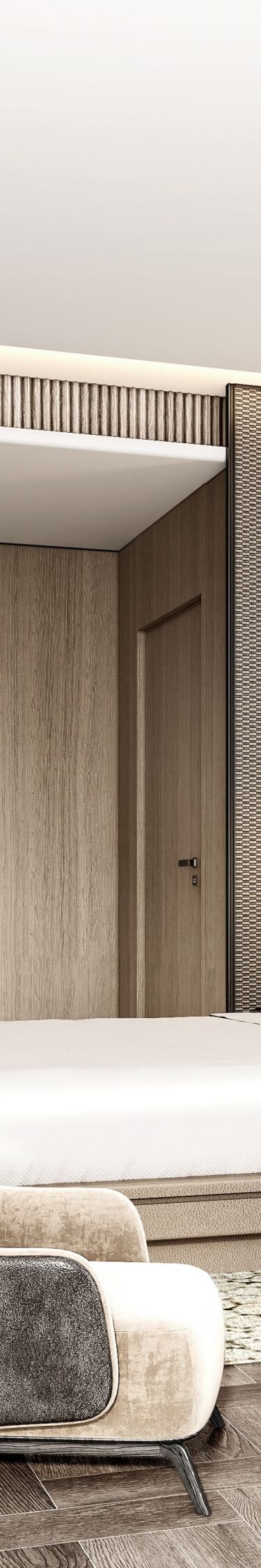 King guest room with modern design