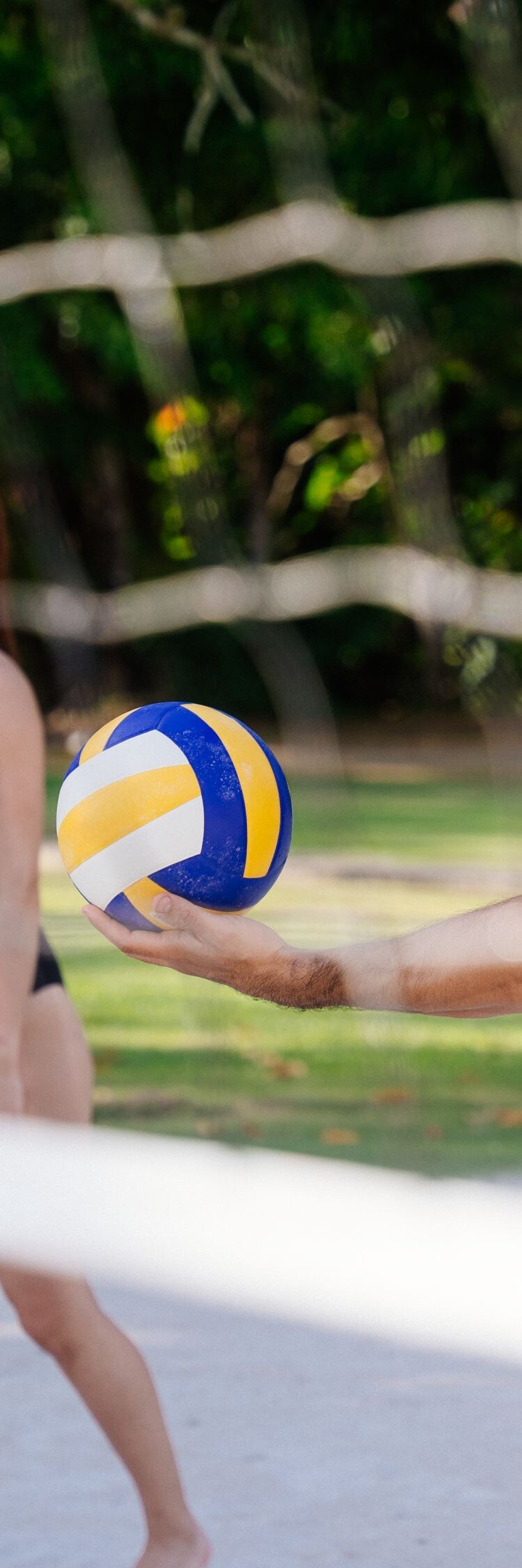 Exterior, juego, pareja jugando 
