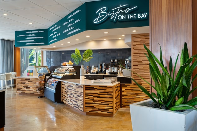 Grab-and-go bistro with coffee.