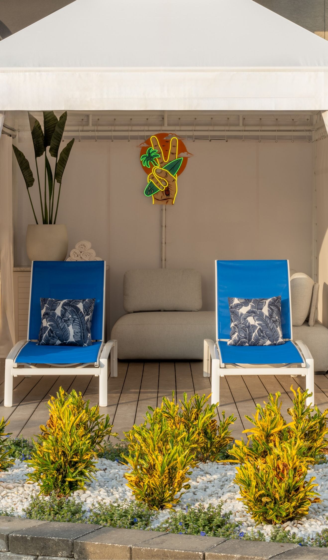 Pool Cabanas at Clearwater resort