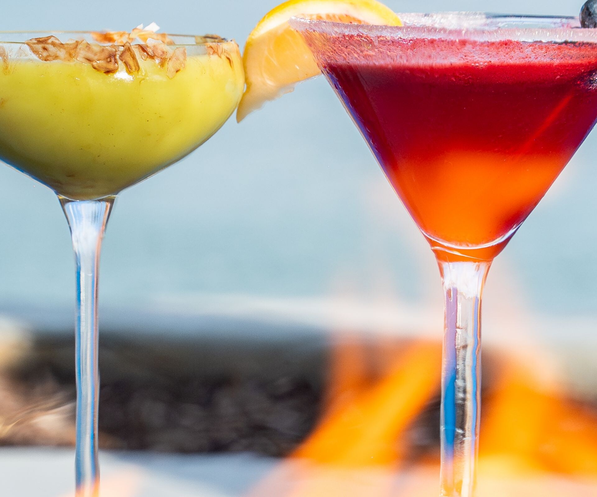 Cocktails at Clearwater resort