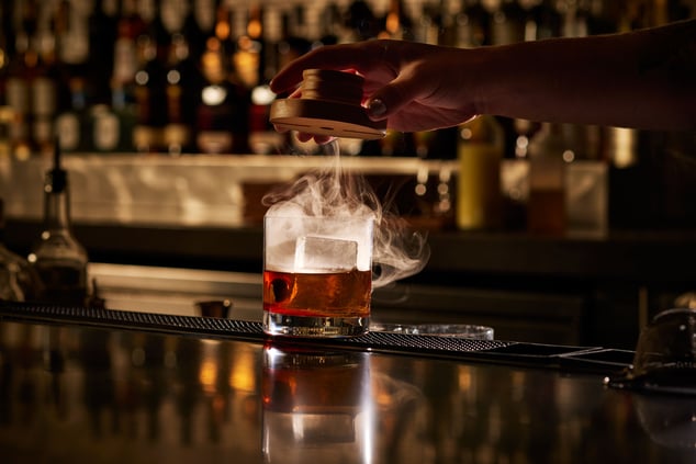a smoked cocktail