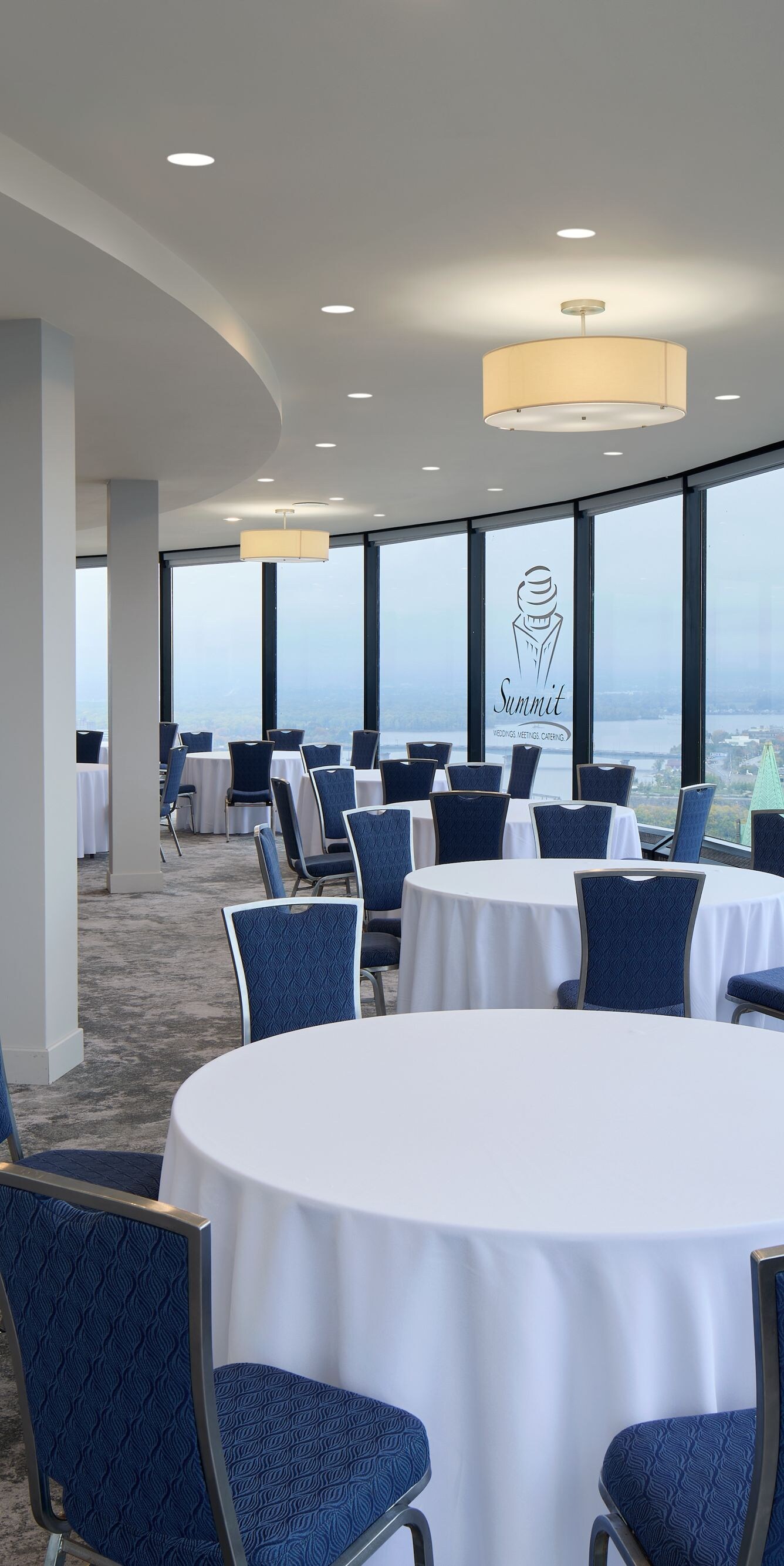 Summit Room with round banquet tables