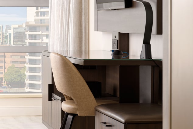 Desk  and work spaces in guest rooms