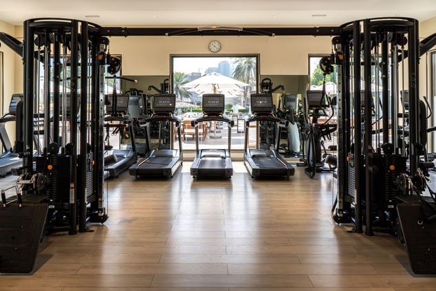 Well-equipped fitness  at Le Meridien Abu Dhabi