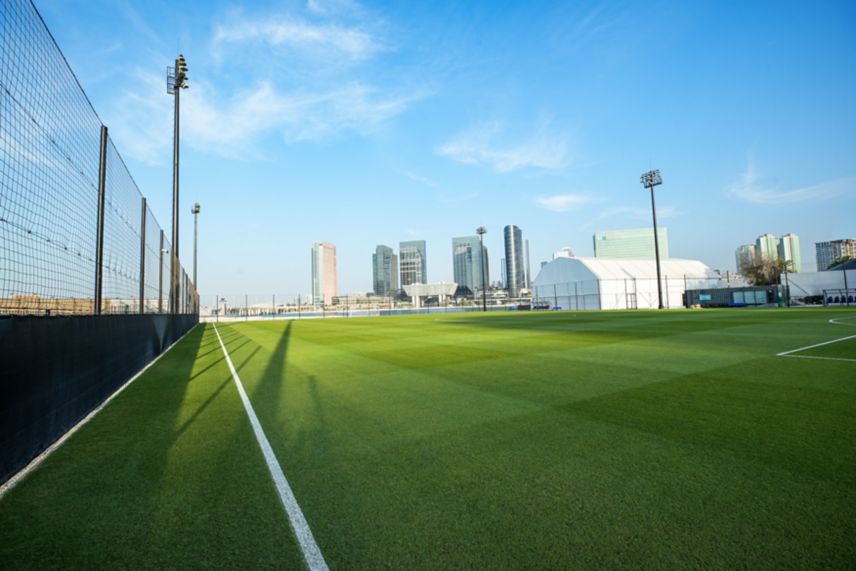 Fußballplatz im Le Meridien Abu Dhabi