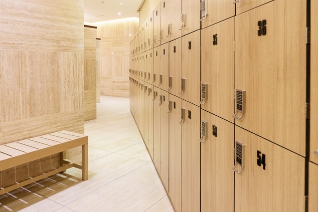 Locker room at Le Meridien Abu Dhabi