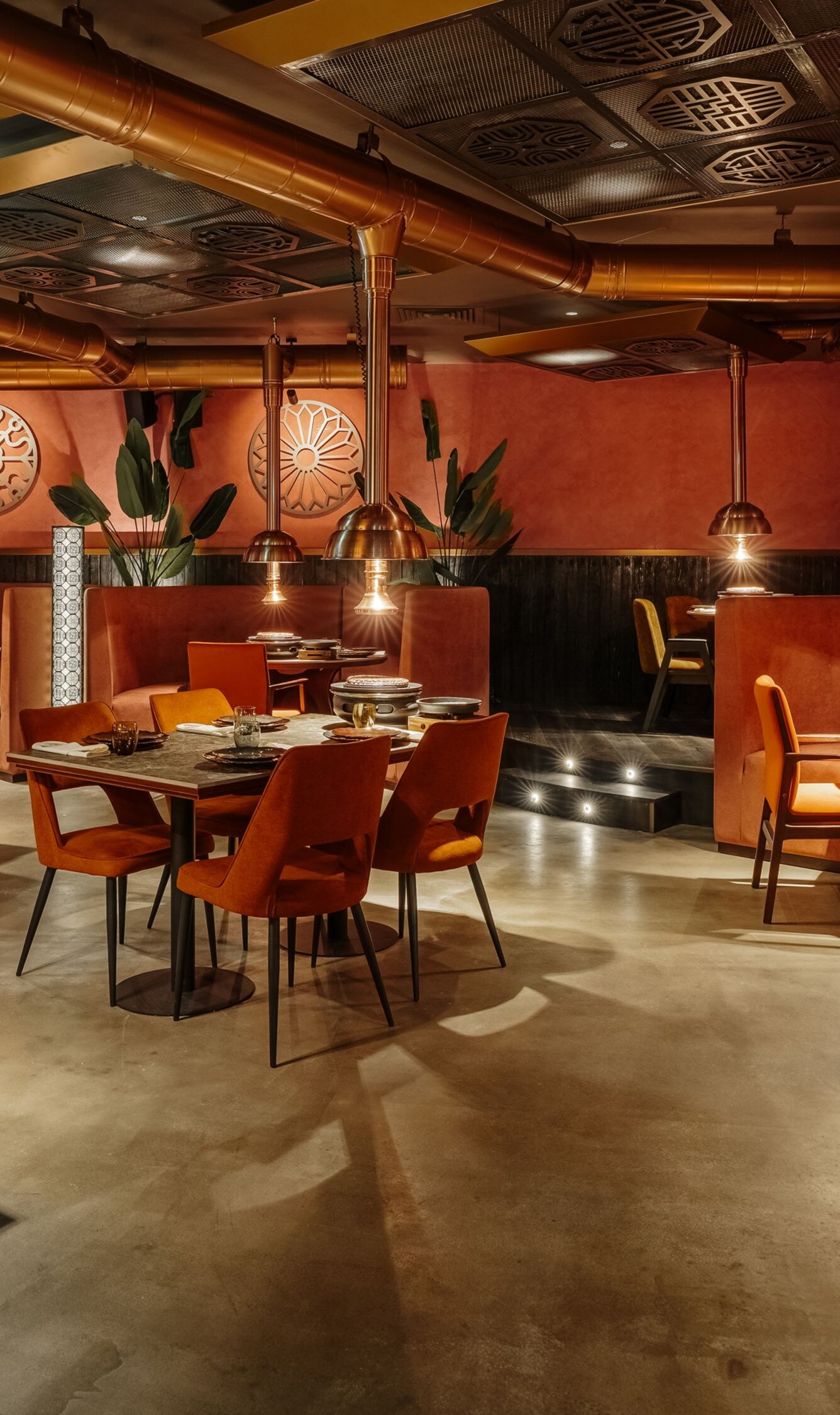 Espace repas du restaurant Sura Korean BBQ