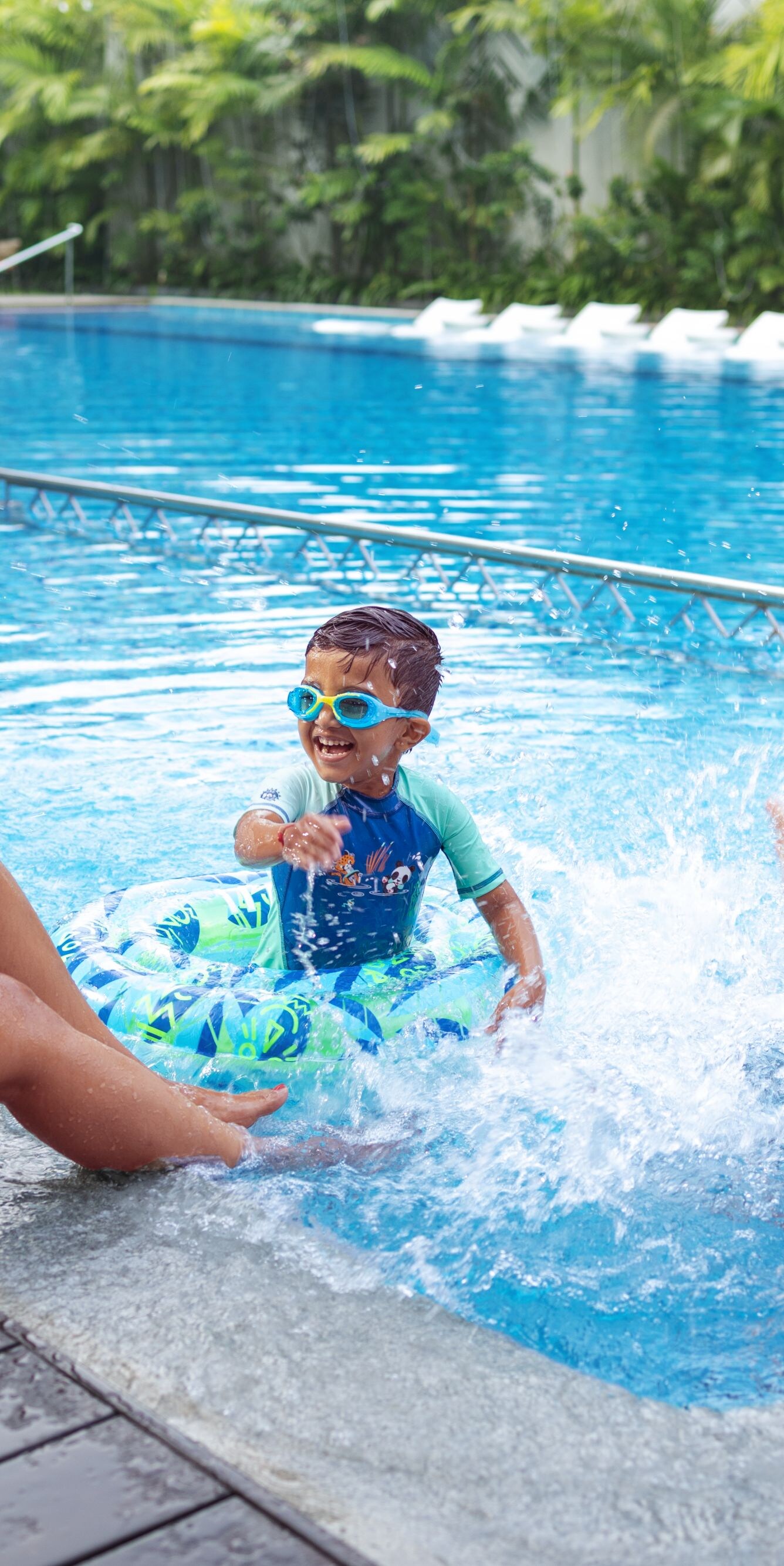 Family Fun by the Poolside 