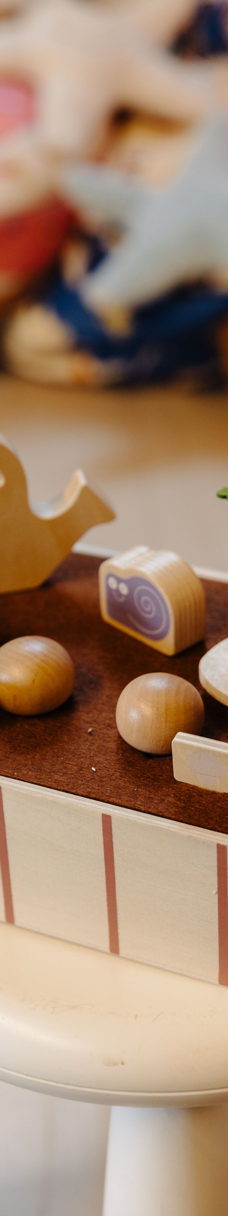 Wooden toy vegetables in Kids Club