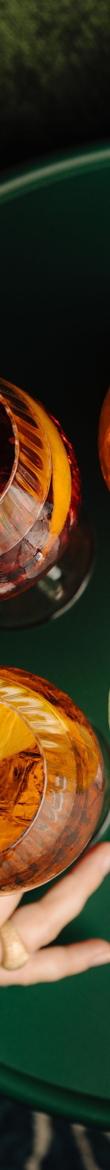 Italian aperitivo cocktail selection