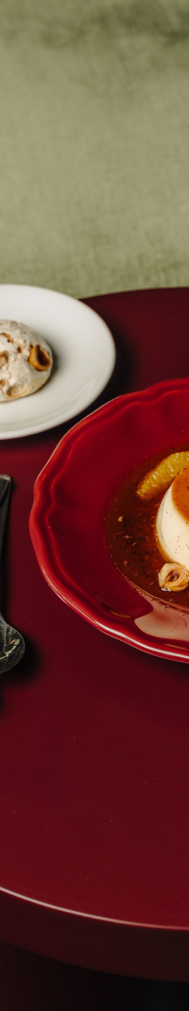 Italian dessert with hazelnuts