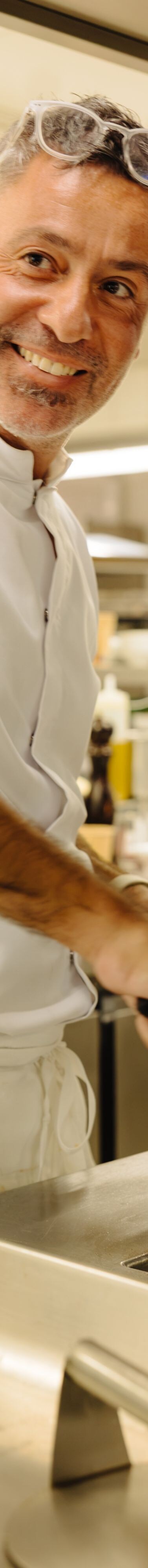 Chef cooking in restaurant kitchen