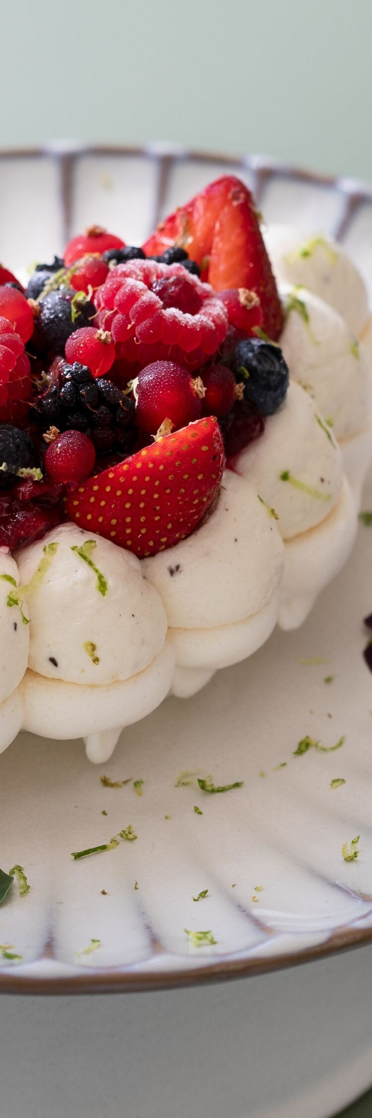 Red berry pavlova at Muse