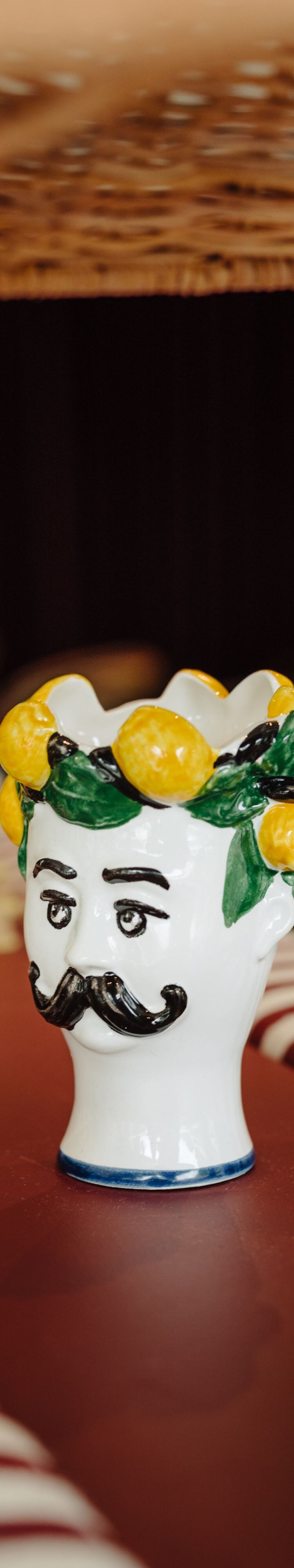 Sicilian ceramic head decoration