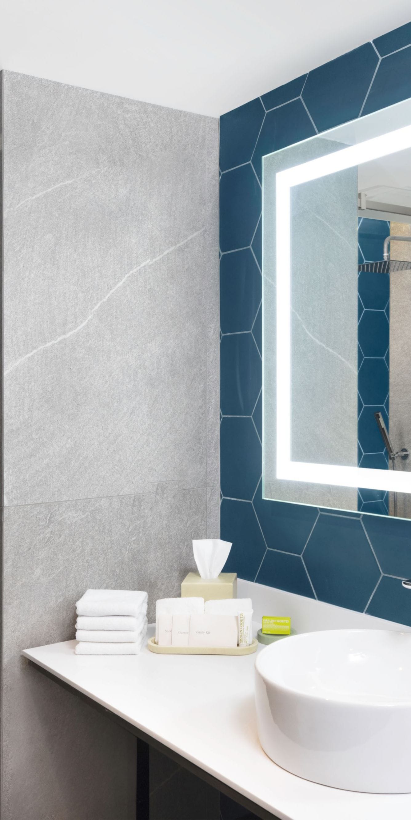 Mirror at bathroom 