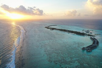 Vista aérea de Le Méridien Maldives Resort & Spa