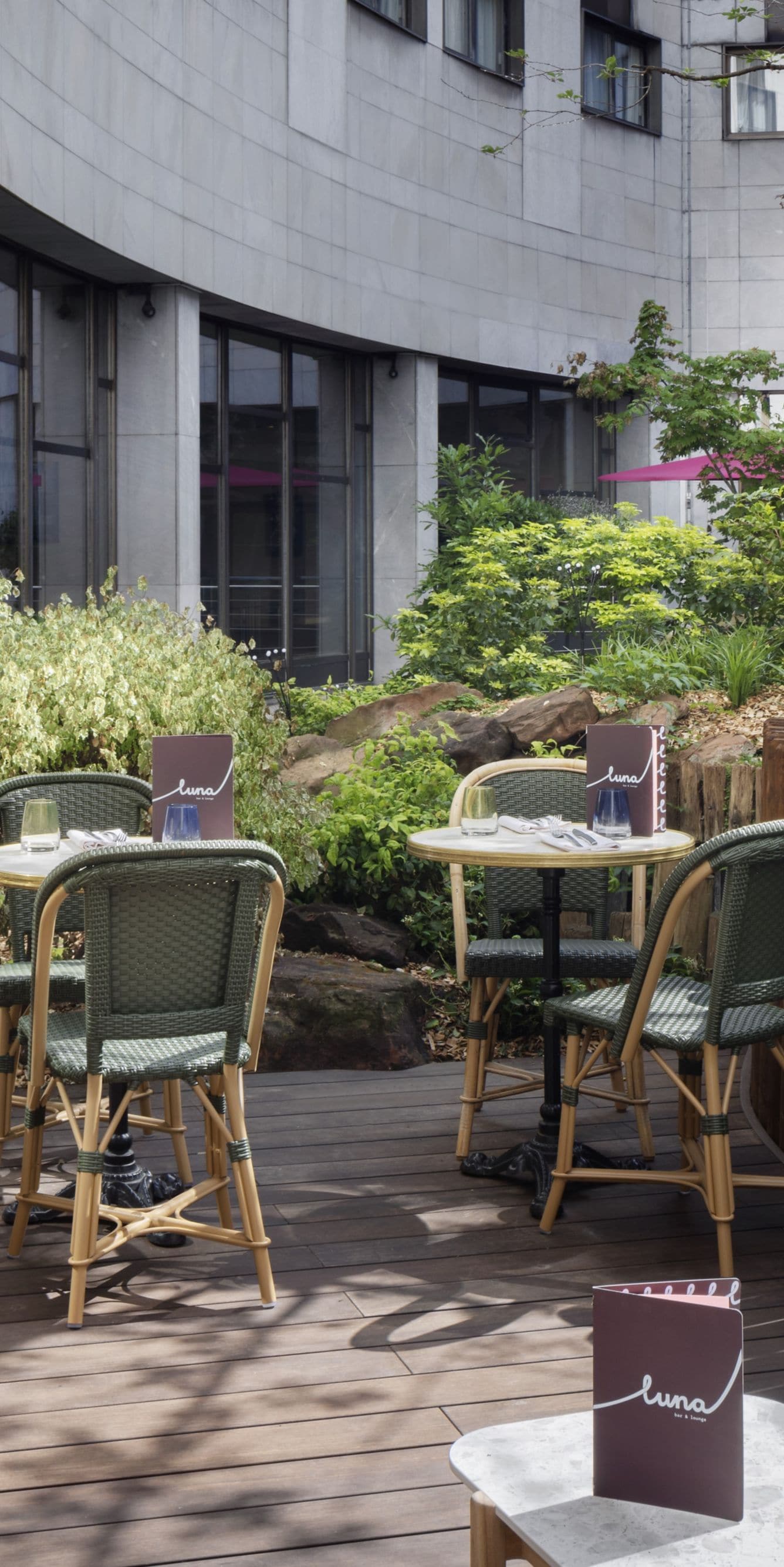 Luna Patio Terrace outdoor seating
