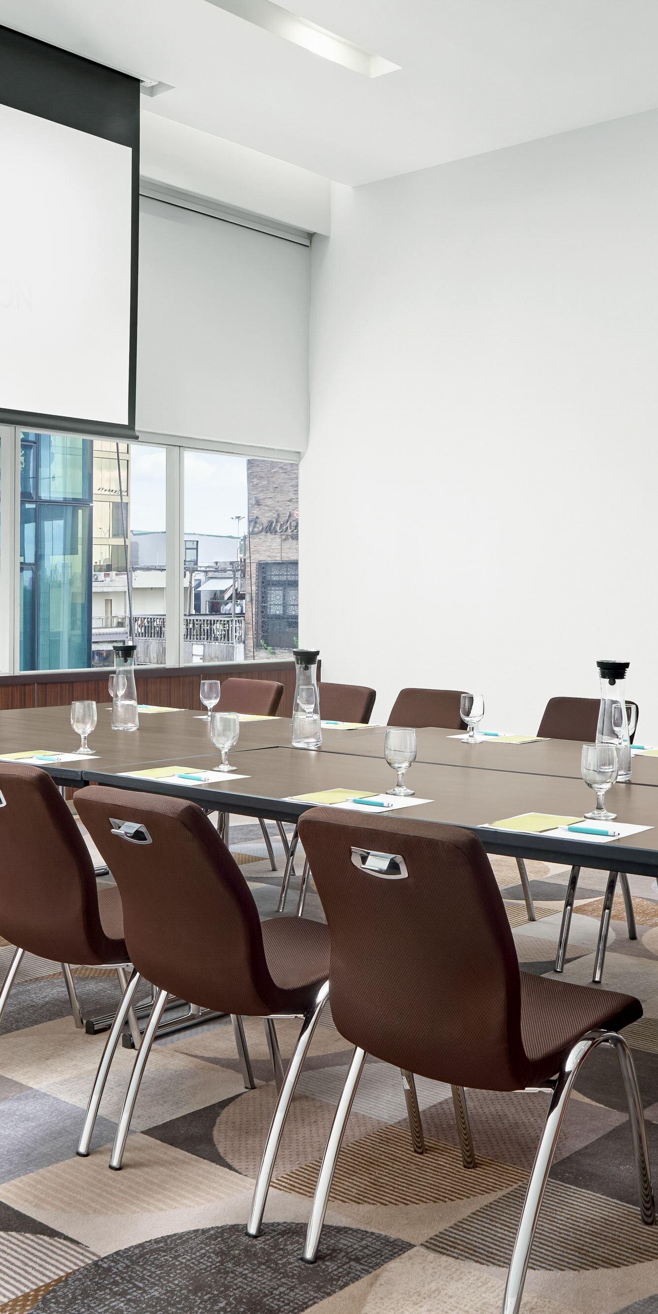 Ben Nghe meeting room set in a boardroom layout