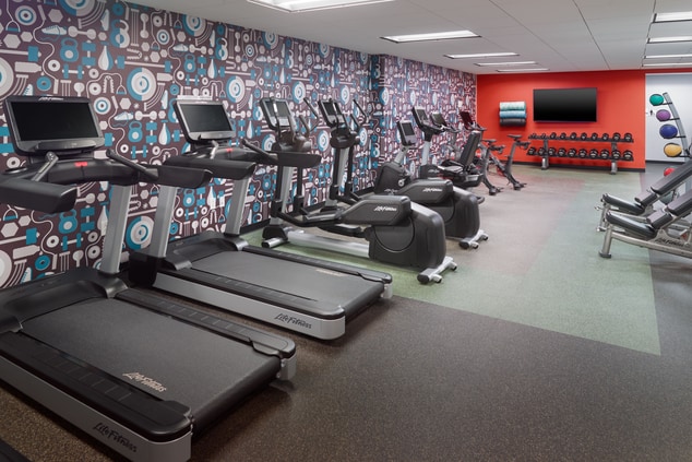 Fitness Center with equipment on the property