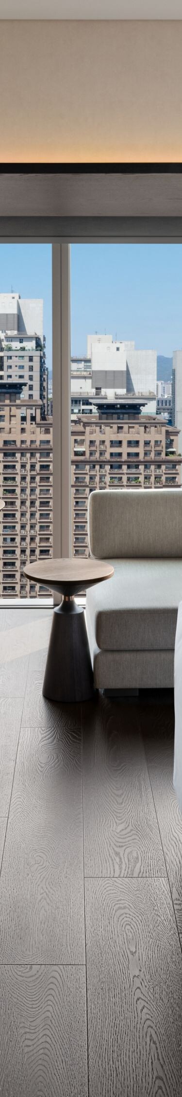 city view, king bed, desk, sofa