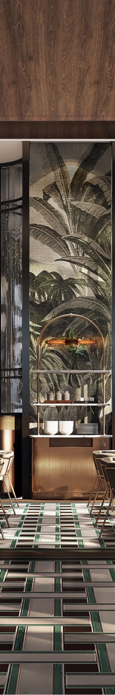 Interior of Belle Époque Brasserie restaurant