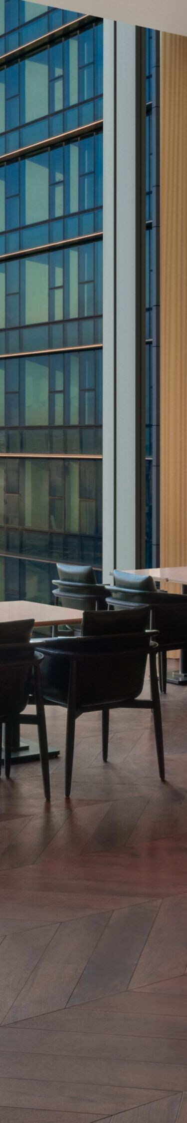 Executive Lounge, various seating, sunset view