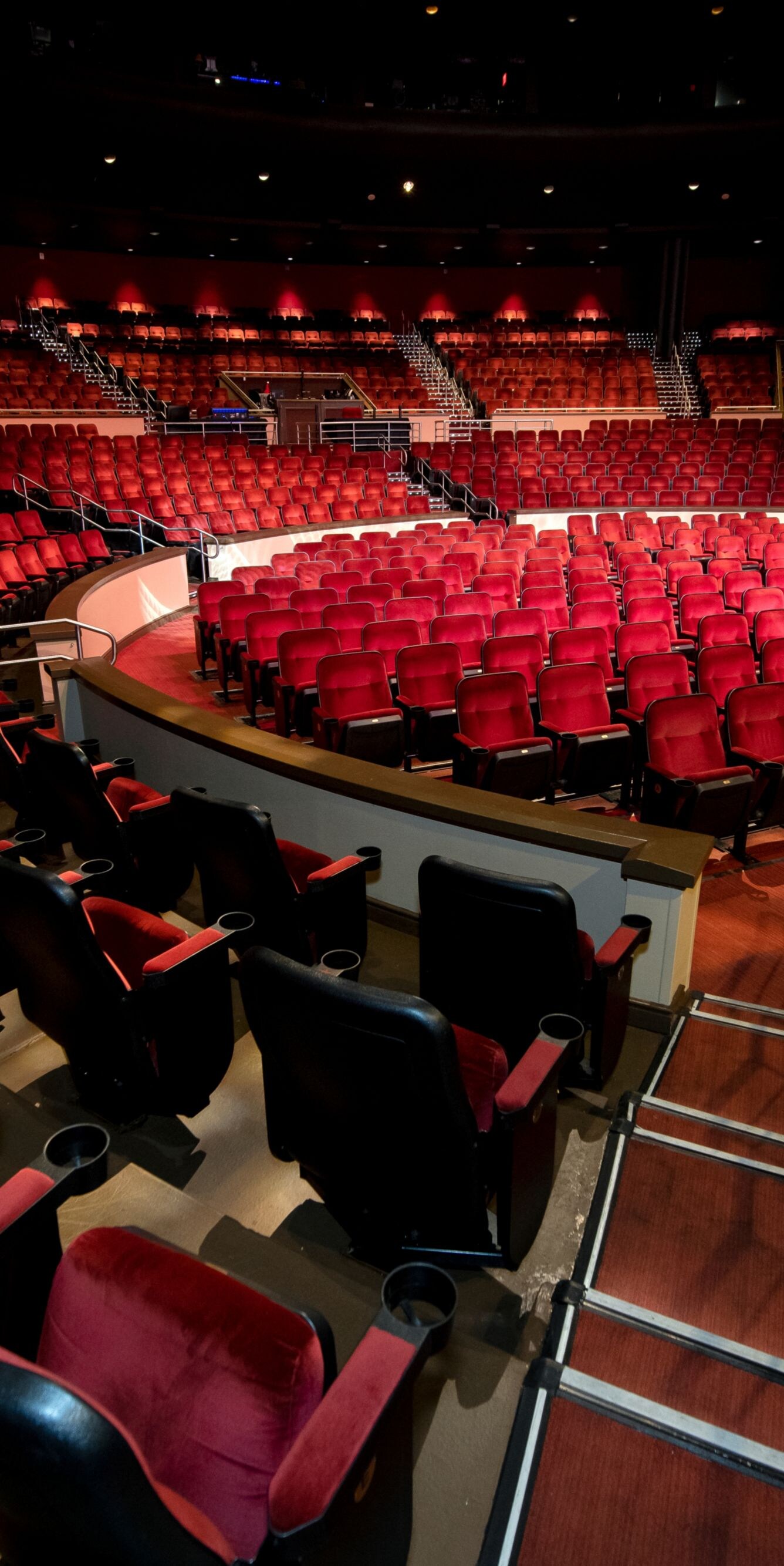 Theater with red seats,