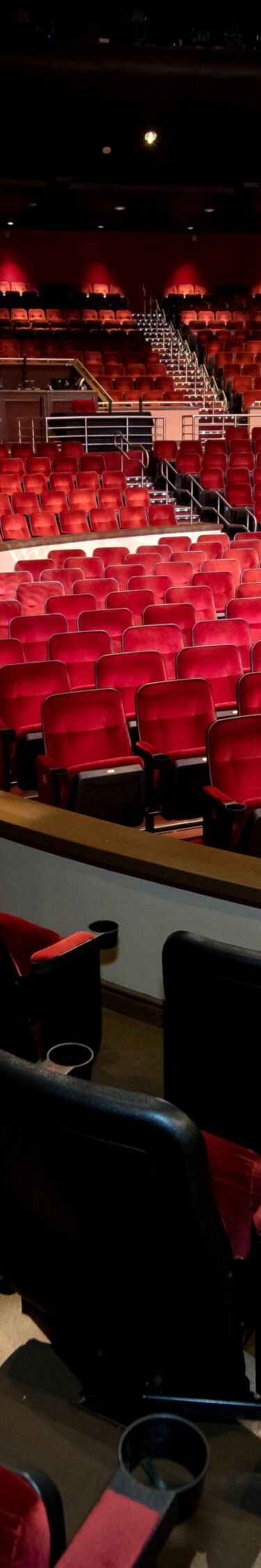 Theater with red seats,
