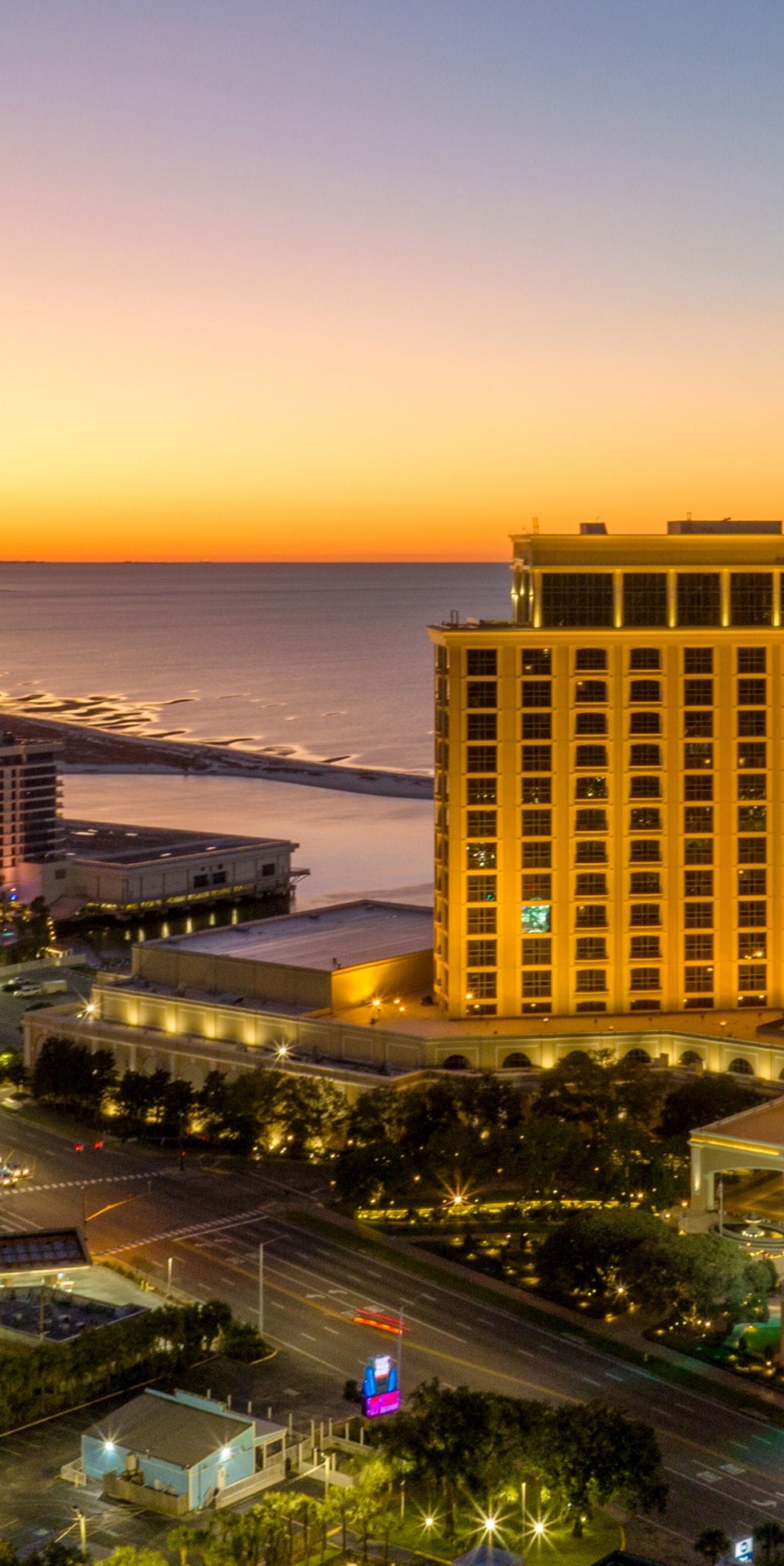 Beau Rivage building and surrounding areas.