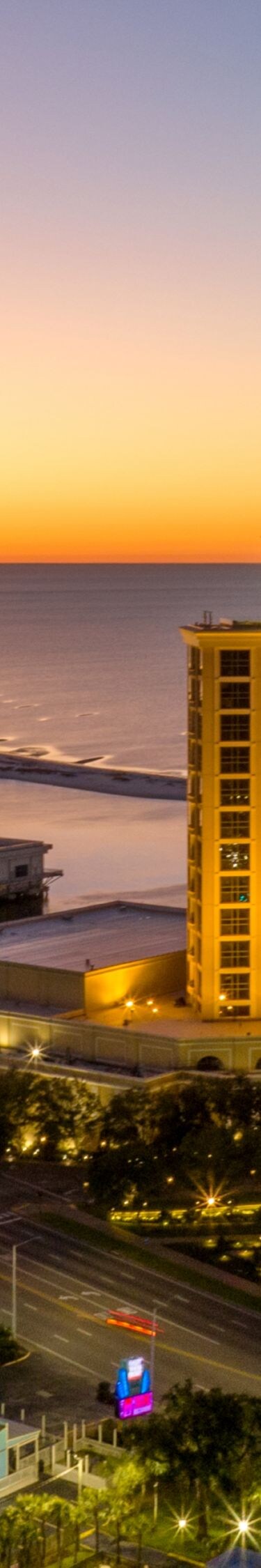 Beau Rivage building and surrounding areas.