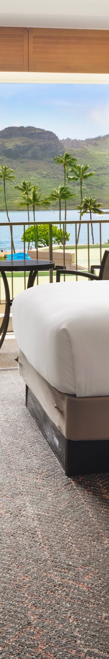 Two double beds and furnished balcony
