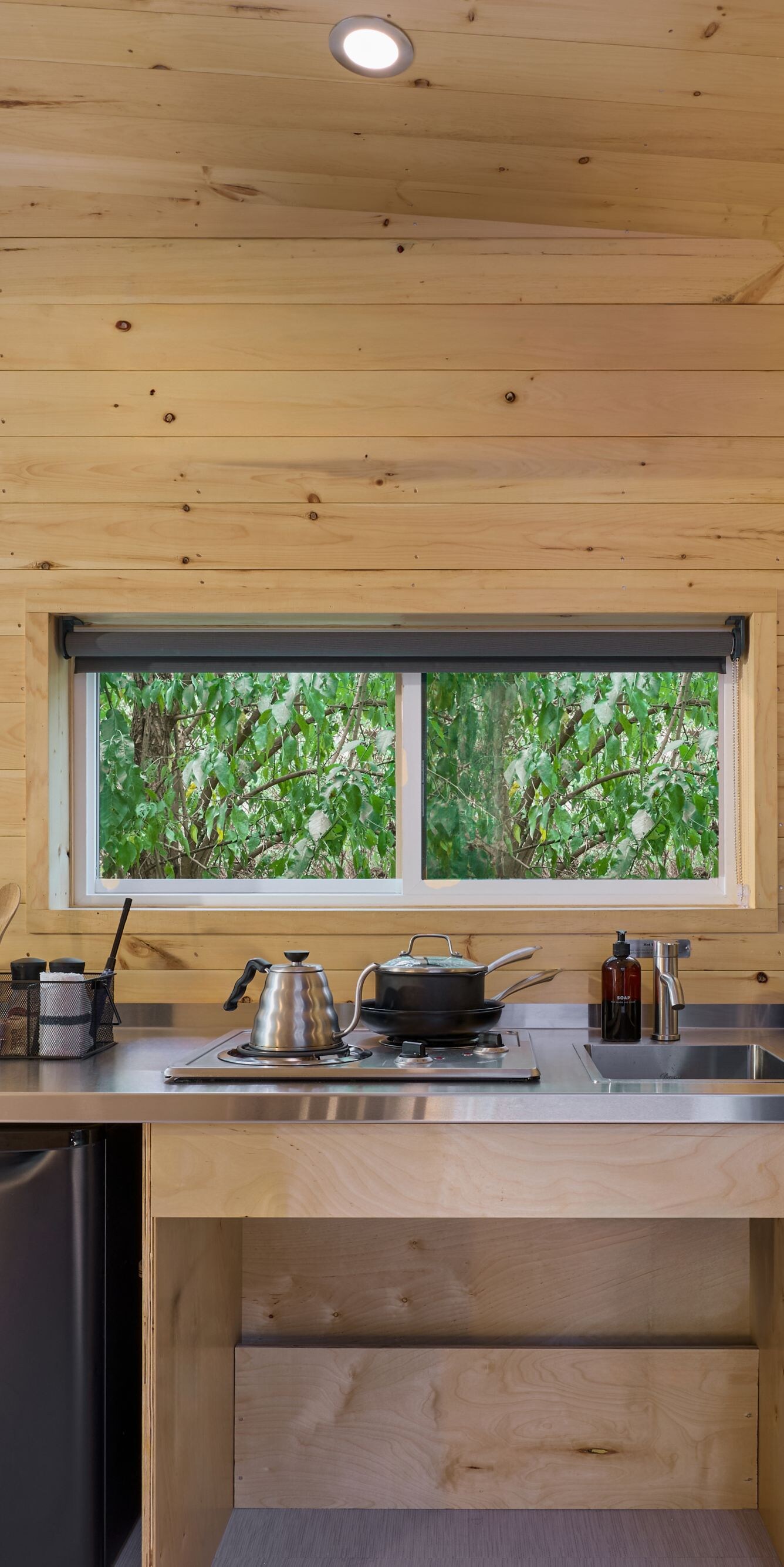 Accessible cabin kitchen setup