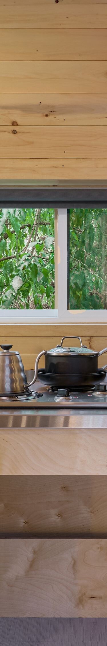 Accessible cabin kitchen setup