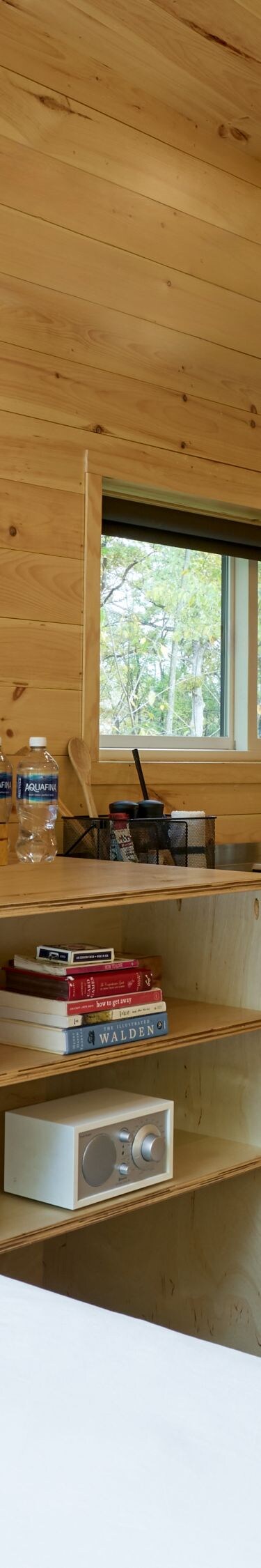 ADA cabin with king bed and kitchenette