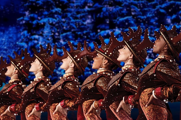 Reindeer Rockettes from the side