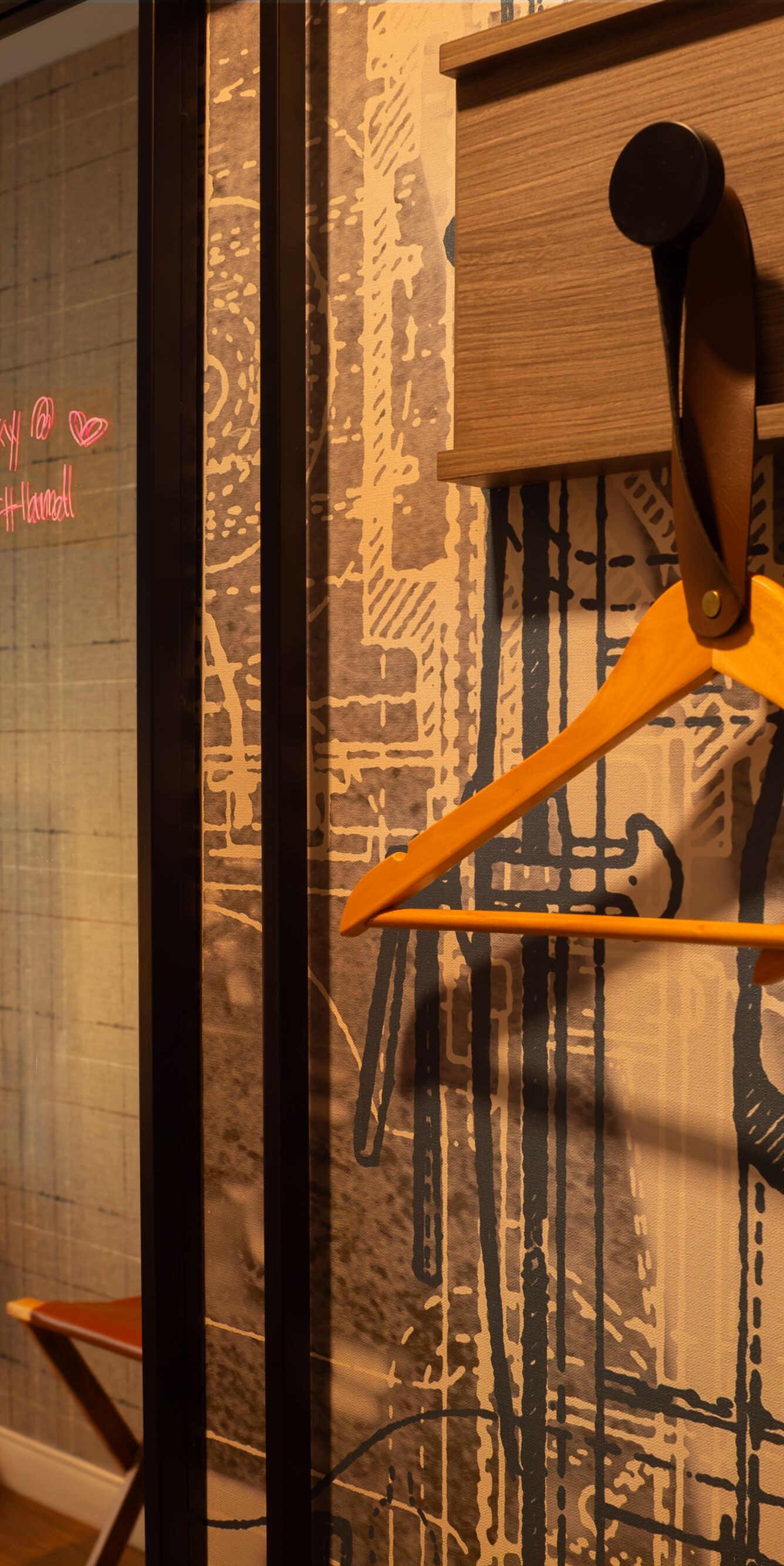 Hangers in guest room