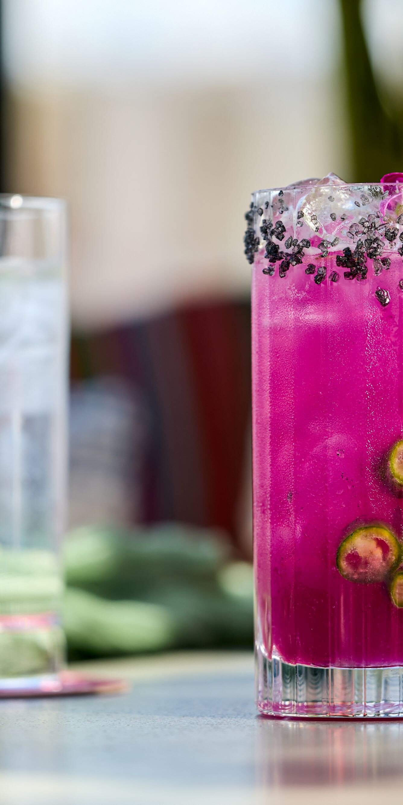 Colorful cocktails at Rosa's Diner