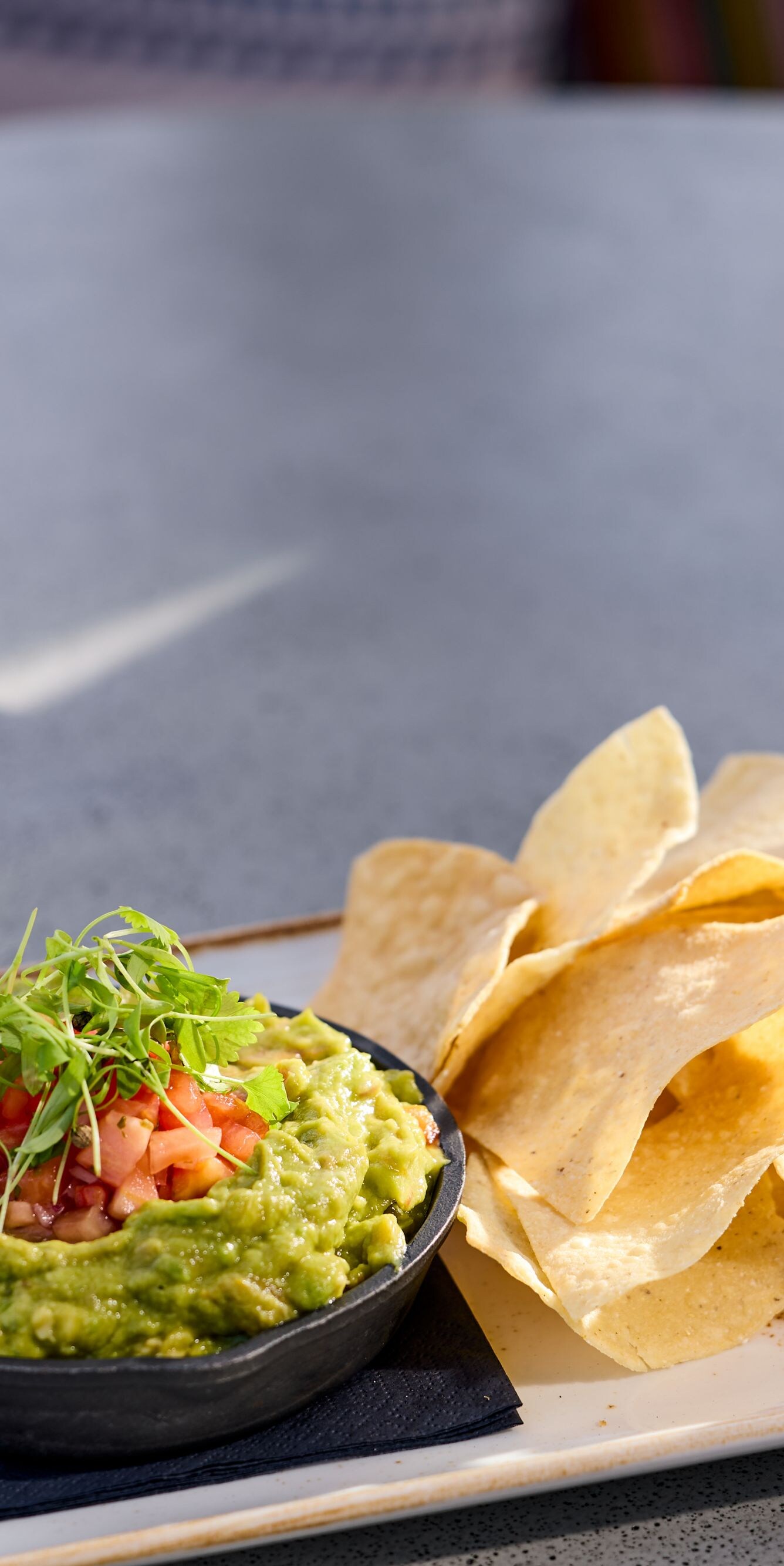 Chips and guacamole at Rosa's
