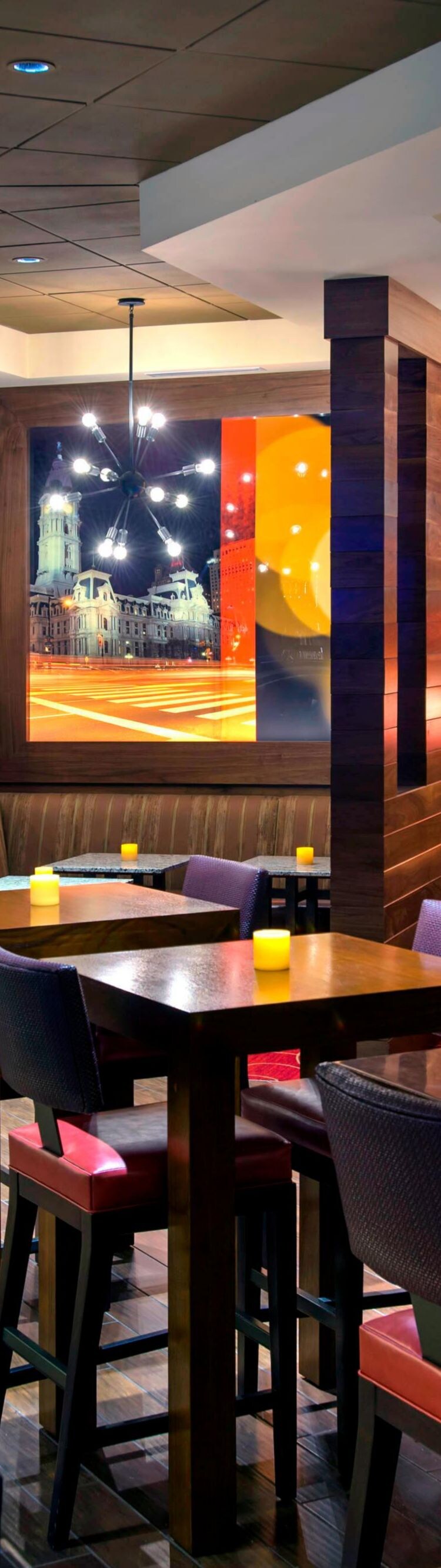 Philly airport hotel bar seating