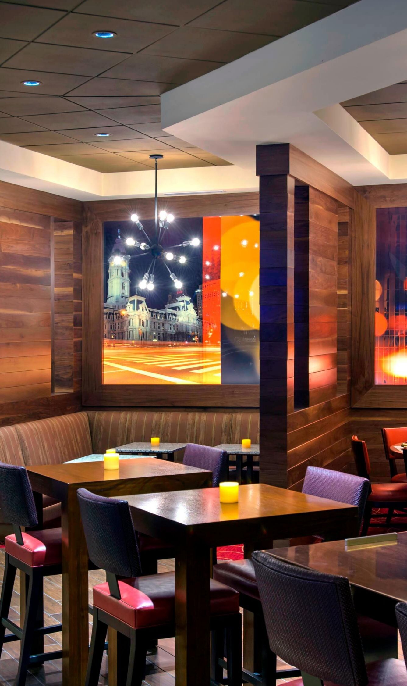 Philly airport hotel bar seating