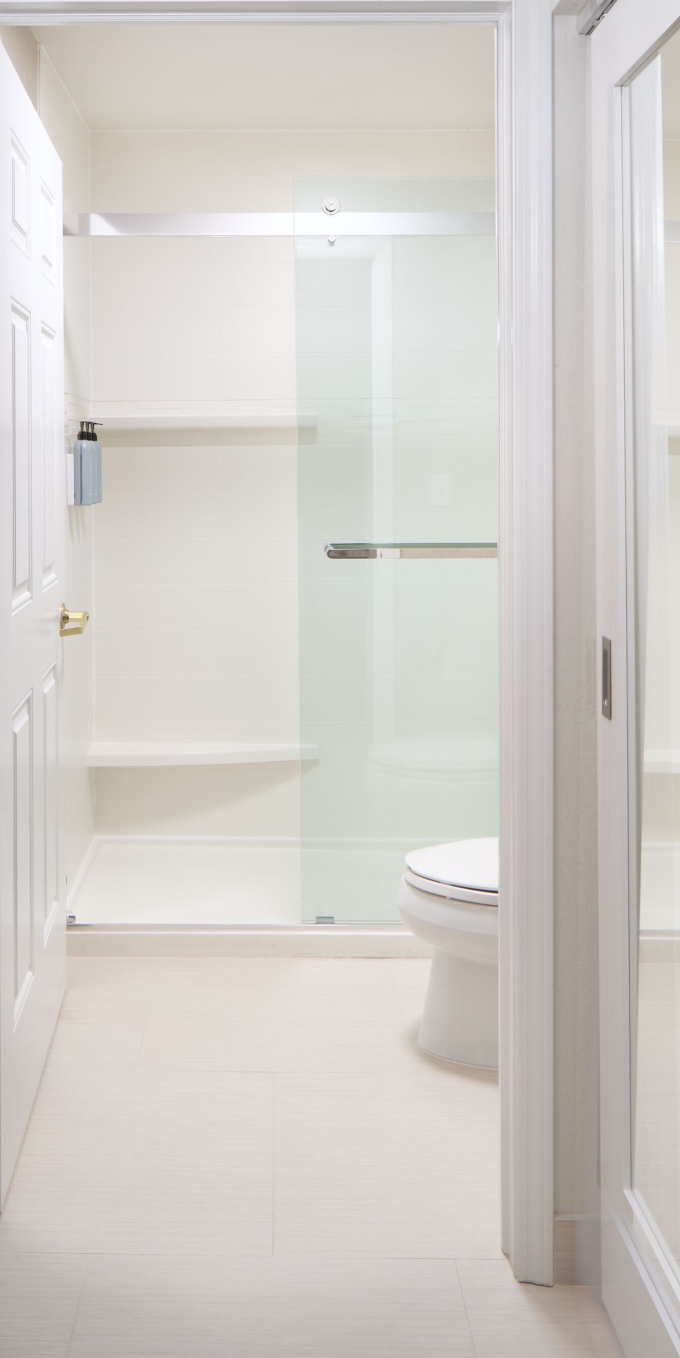 Bathroom with a full walk in shower